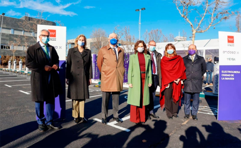 Pozuelo de Alarcón | Inauguración de la mayor electrolinera de España en la Ciudad de la Imagen