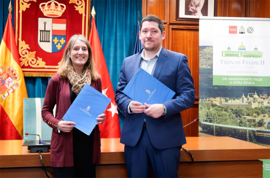 San Lorenzo de El Escorial | El Ayuntamiento y el Tren de Felipe II renuevan su convenio de colaboración