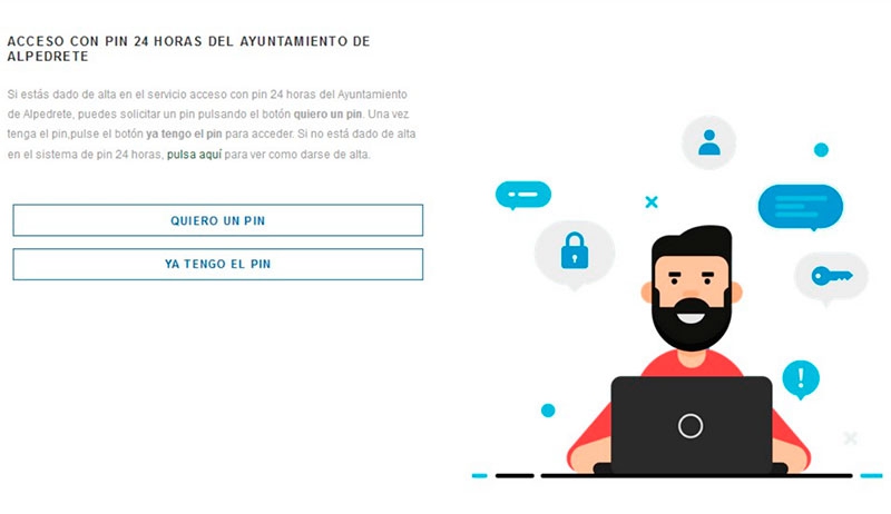 Alpedrete | PIN 24H, un sistema para hacer sus gestiones desde casa