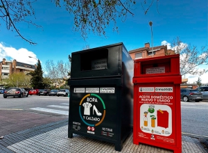 Majadahonda | Majadahonda estrena 100 nuevos contenedores para reciclar ropa y aceite usado