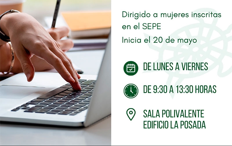 Galapagar | Curso avanzado de competencias digitales dirigido a mujeres inscritas en el SEPE