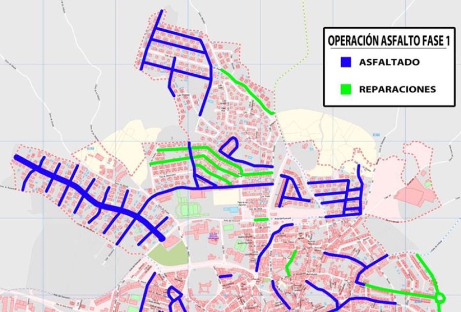 San Martín de Valdeiglesias | Primera fase de la operación asfalto en San Martín de Valdeiglesias