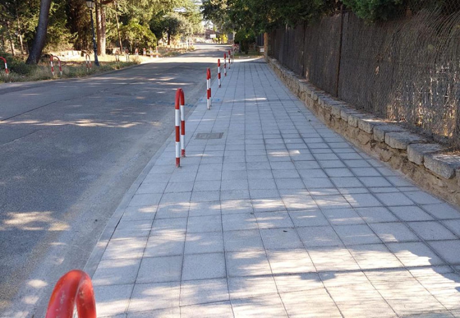 Alpedrete | Finalizadas, en plazo, las obras de acerado en la avenida de Mataespesa