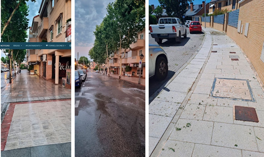 Torrelodones | La Concejalía de Medio Ambiente pone en marcha una campaña de baldeo y limpieza de calles y aceras