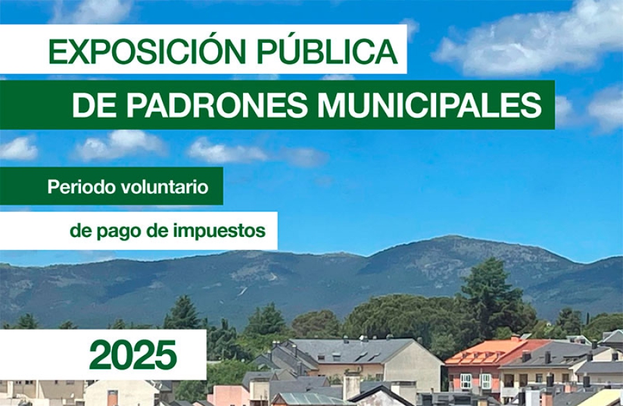 Alpedrete | Exposición pública de padrones municipales y periodo voluntario de pago de impuestos