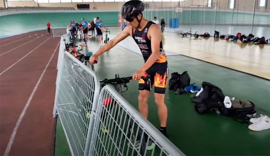 Galapagar | Galapagar colabora con la Federación Española de Triatlón cediendo el velódromo para preparar la Copa de Europa