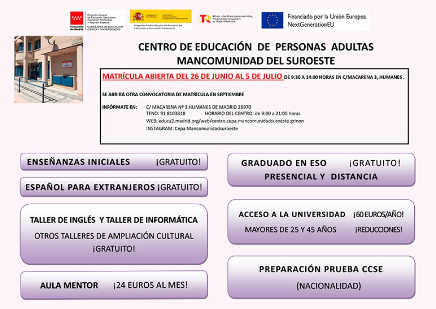 Humanes de Madrid | La Piscina Municipal abre sus puertas desde el 27 de junio