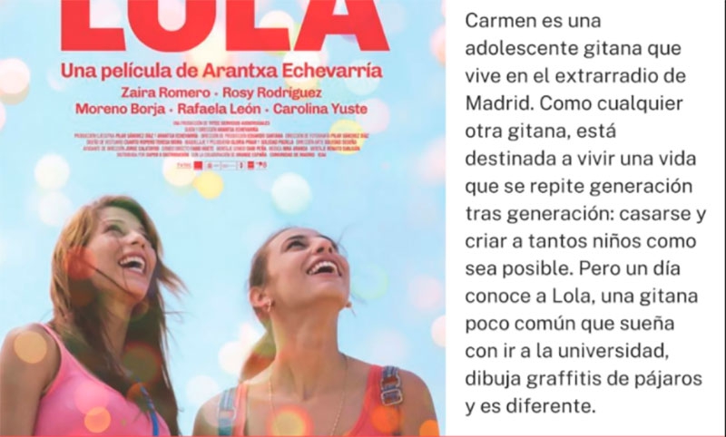 Colmenarejo | Nueva propuesta del ciclo de Cine Otra mirada: «Carmen y Lola»