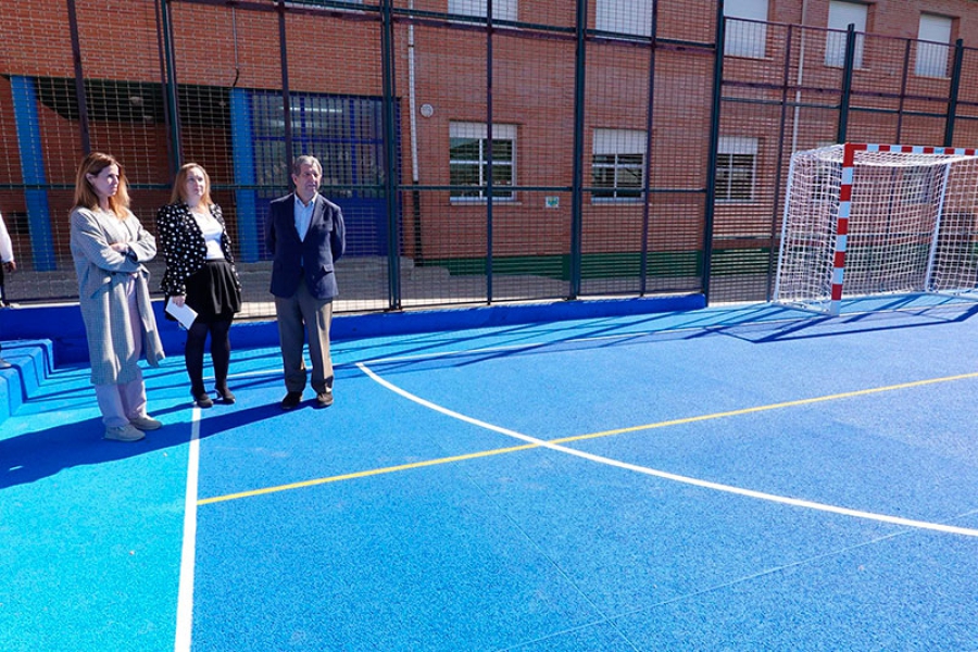 Villanueva de la Cañada | Inauguración de la nueva pista polideportiva del colegio Santiago Apóstol