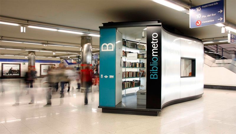 TRANSPORTES | Metro Madrid acerca la literatura a los viajeros con bibliotecas públicas en estaciones