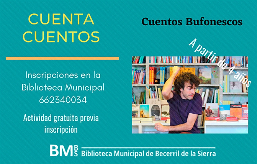 Becerril de la Sierra |  Juan Gamba presenta Cuentos Bufonescos dirigido a niños a partir de 4 años