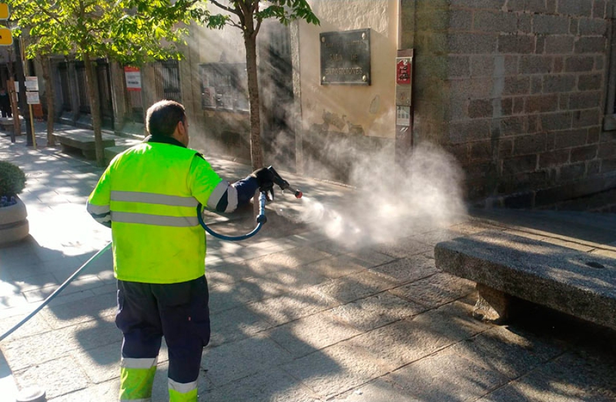 San Lorenzo de El Escorial | Ozono en sustitución de los detergentes para la limpieza viaria del municipio