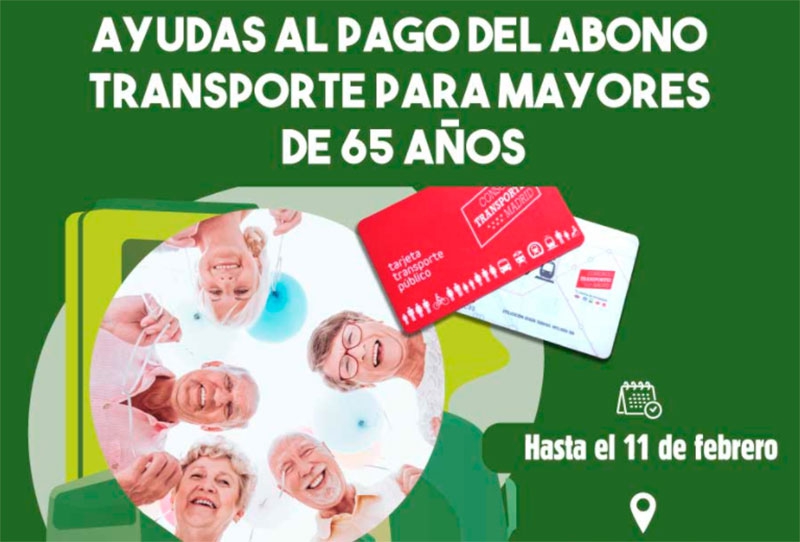 Boadilla del Monte | Los mayores de 65 años pueden solicitar la ayuda económica al pago del Abono Transporte