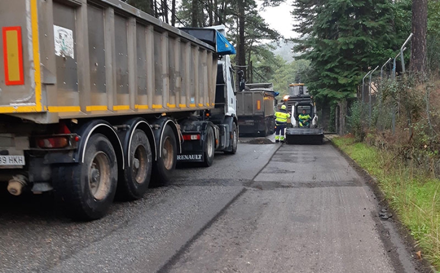 San Lorenzo de El Escorial | Avanzan los trabajos del Plan Municipal de Asfaltado de San Lorenzo de El Escorial