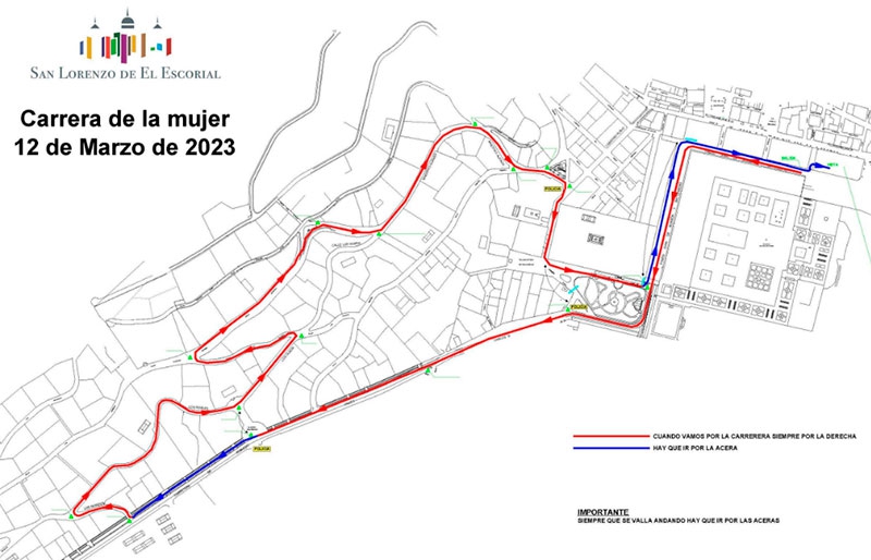 San Lorenzo de El Escorial | Aviso: Este domingo 12, breves cortes de tráfico al paso de la Carrera de la Mujer