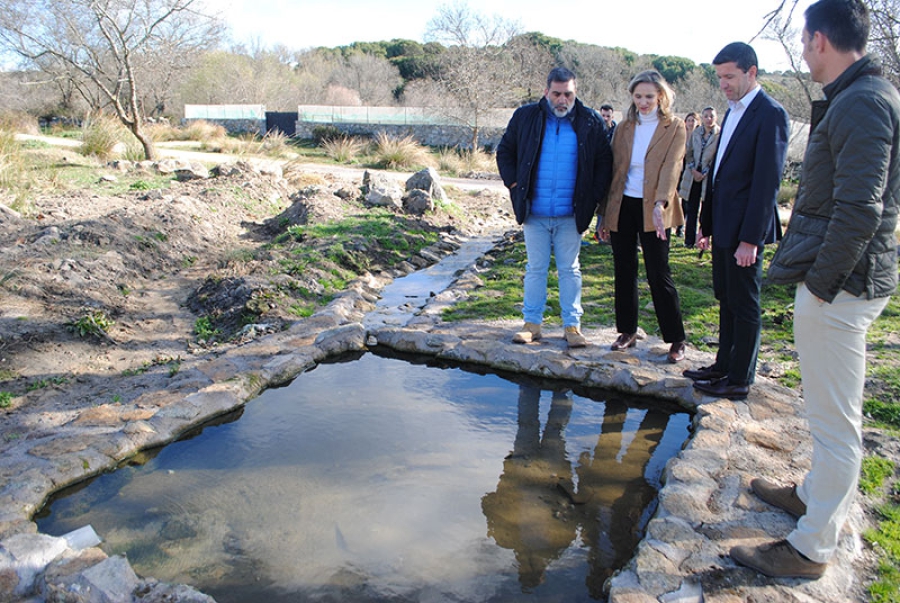Valdemorillo | La consejera de Medio Ambiente y el alcalde de Valdemorillo inauguraron el Parque del Caño de San Juan