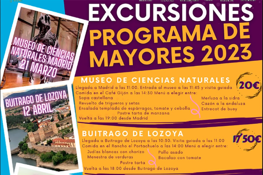 Guadarrama | La Mancomunidad de Servicios Sociales La Maliciosa abre la solicitud para el programa de excursiones para mayores